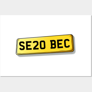 SE20 BEC Beckenham Number Plate Posters and Art